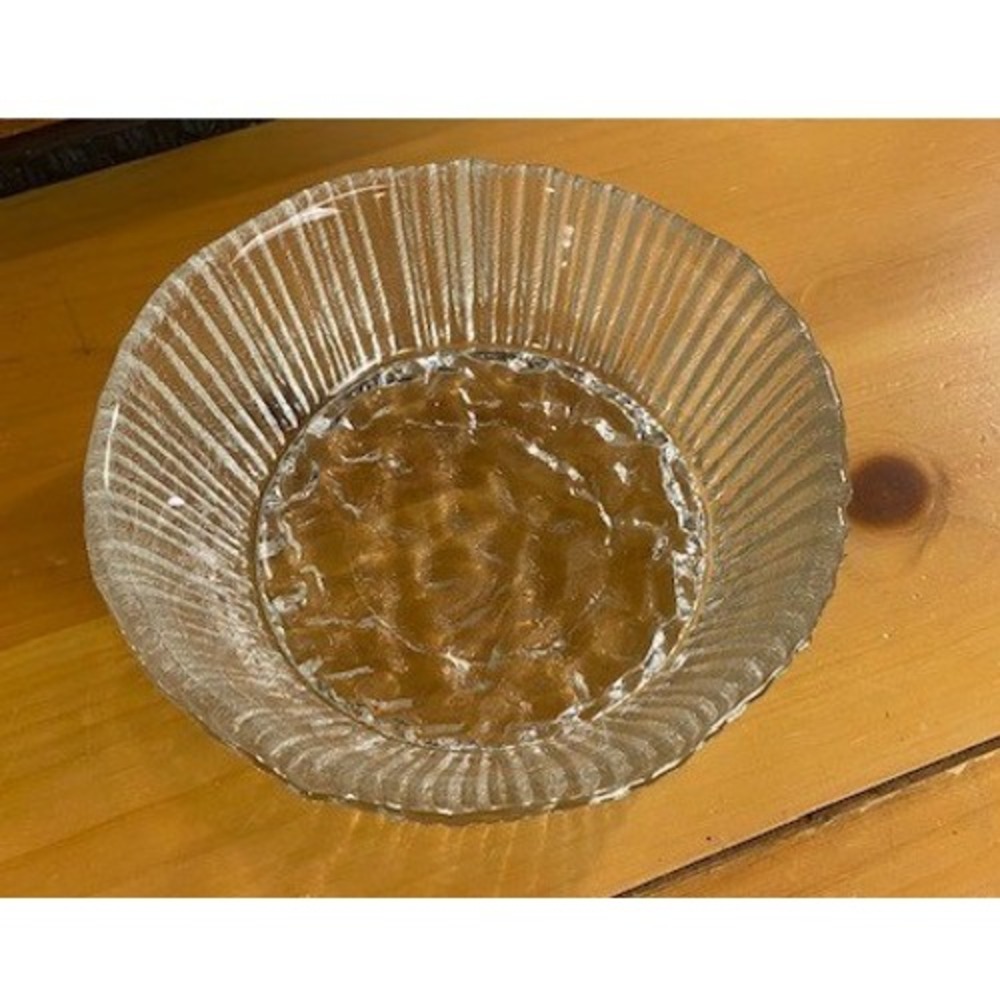 Iittala Finland Paadar Glass Dessert Bowl Tapio Wirkkala Vintage MCM Clear 5.75"